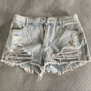Forever 21 Mid-Rise jean shorts